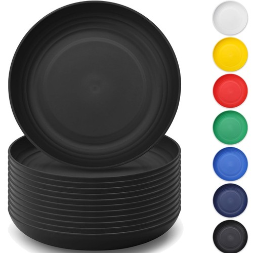Plastik teller set stück - teller, 12